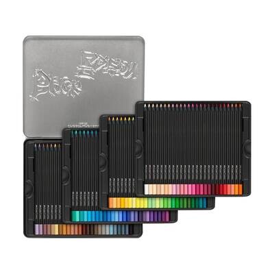 Lapiz Faber Castell Black Edition 100 colores, Caja de Metal