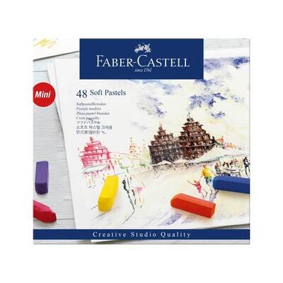 Crayon Pastel Seco Faber Castell, corto 48 colores