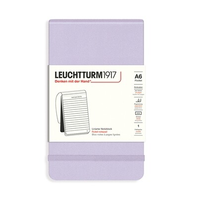 Cuaderno Leuchtturm1917 Reporter A6, color Lilac, rayado