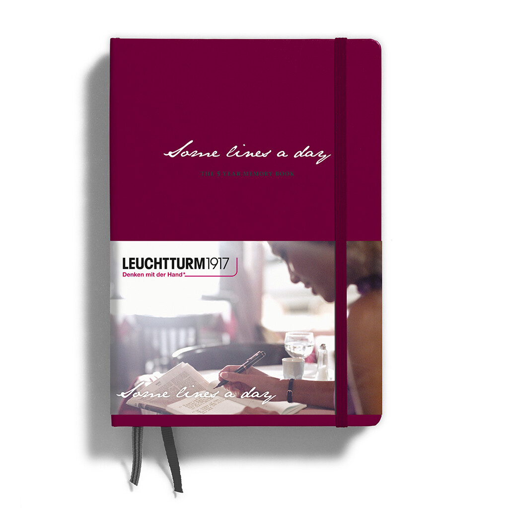 Cuaderno Leuchtturm1917 Some Lines A Day, Port Red