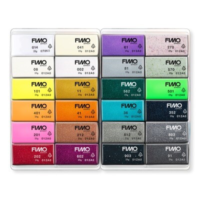Arcilla polimerica para modelar FIMO Effect, 24 Color Pack
