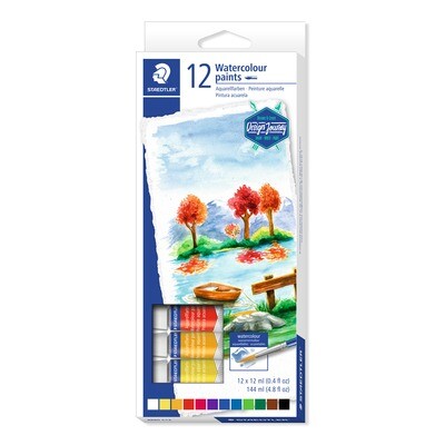 Acuarela Staedtler en tubo, 12 colores