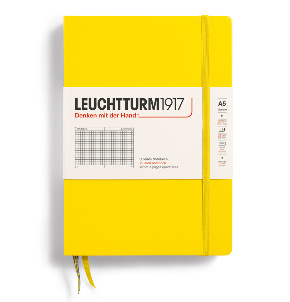 Cuaderno Leuchtturm1917 Medium A5 Lemon, Cuadros