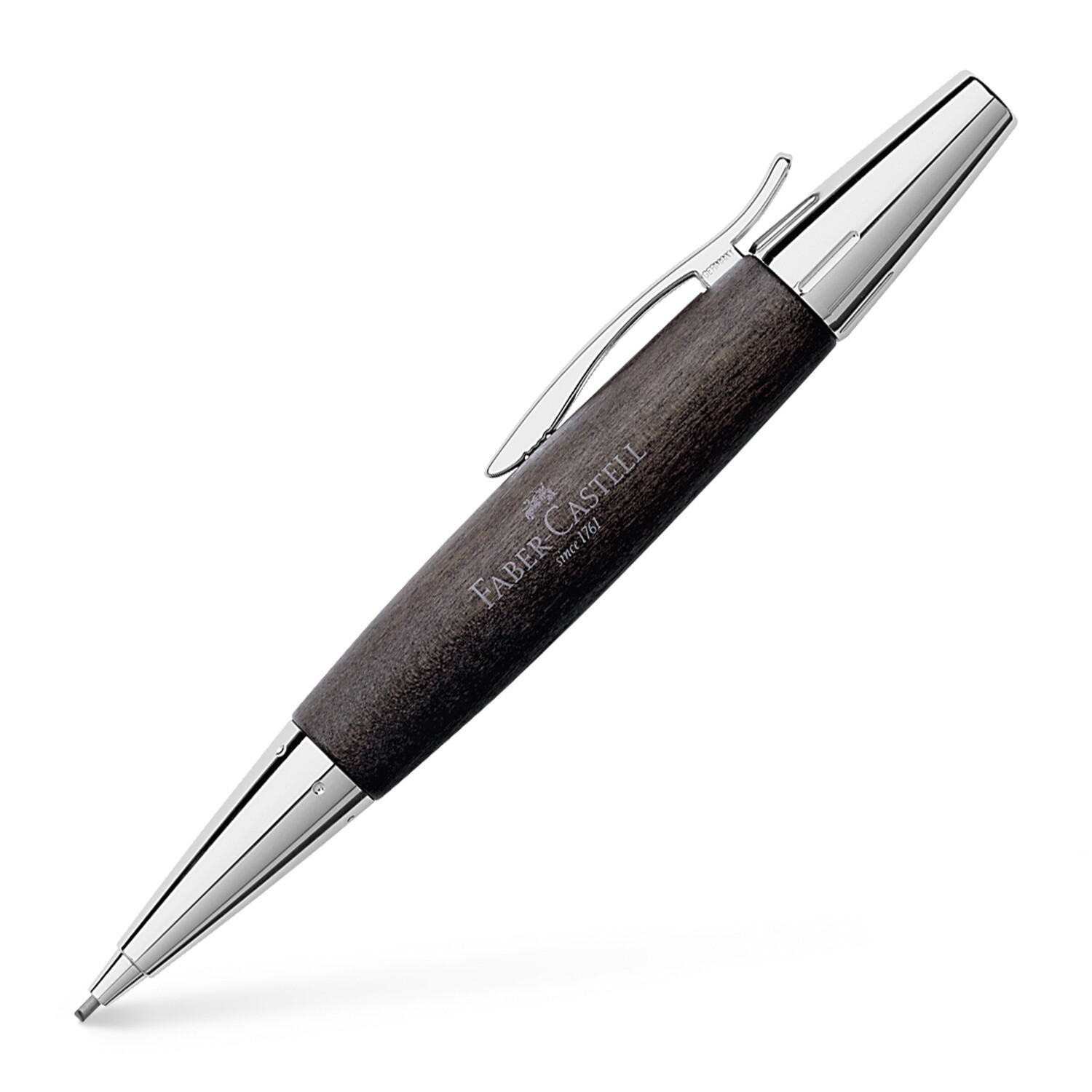 Portaminas Faber Castell E-Motion Peral Negro Cromo