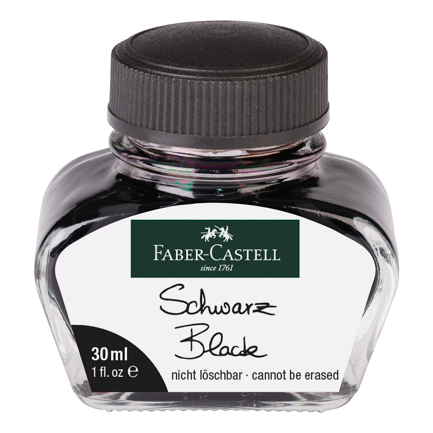 Tinta Faber Castell 30ml, color Negro