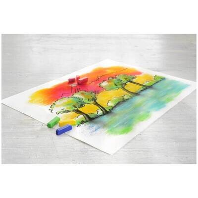 Crayon Pastel Seco Faber Castell, corto, 24 colores