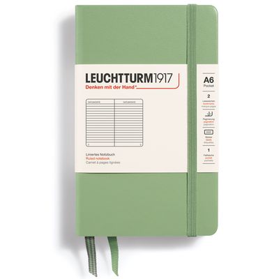 Cuaderno Leuchtturm1917 Pocket A6, Sage, Lineas