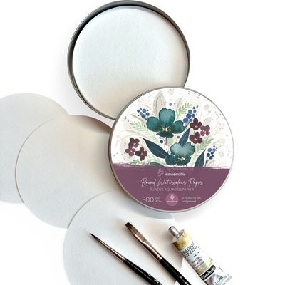 Papel Hahnemuhle Expression Round, 100% algodón, 13cms