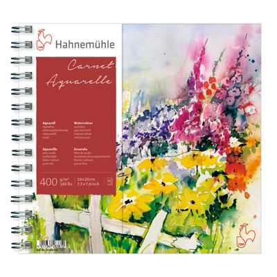 Cuaderno Hahnemuhle Carnet Aquarelle, 19 x 20 cms, 400 gramos