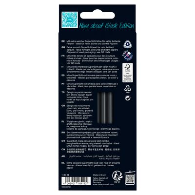 Lapiz Faber Castell Black Edition 12 colores Skin Tones