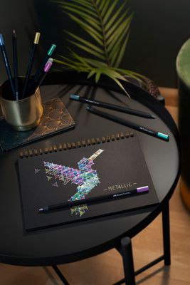 Lapiz Faber Castell Black Edition 12 colores Metallic