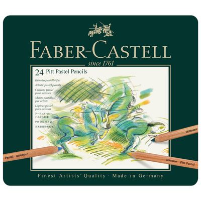 Crayon Pastel Faber Castell Pitt Pastel Pencil, 24 colores