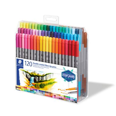 Marcador Staedtler Doble Punta 120 colores