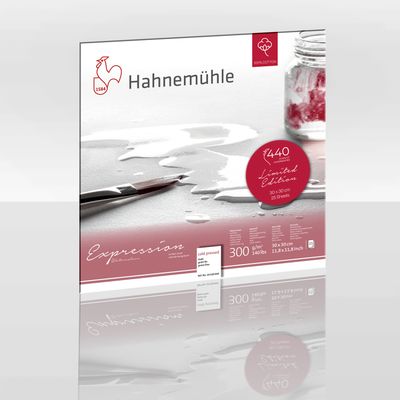 Block Hahnemuhle Expression 300 gr., 100% algodon, 30 x 30 cms