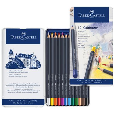 Lapiz Faber Castell Goldfaber 12 colores