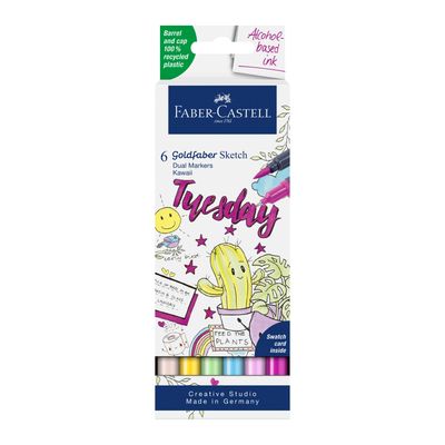 Marcador Faber-Castell Goldfaber Sketch Dual Markers Kawaii