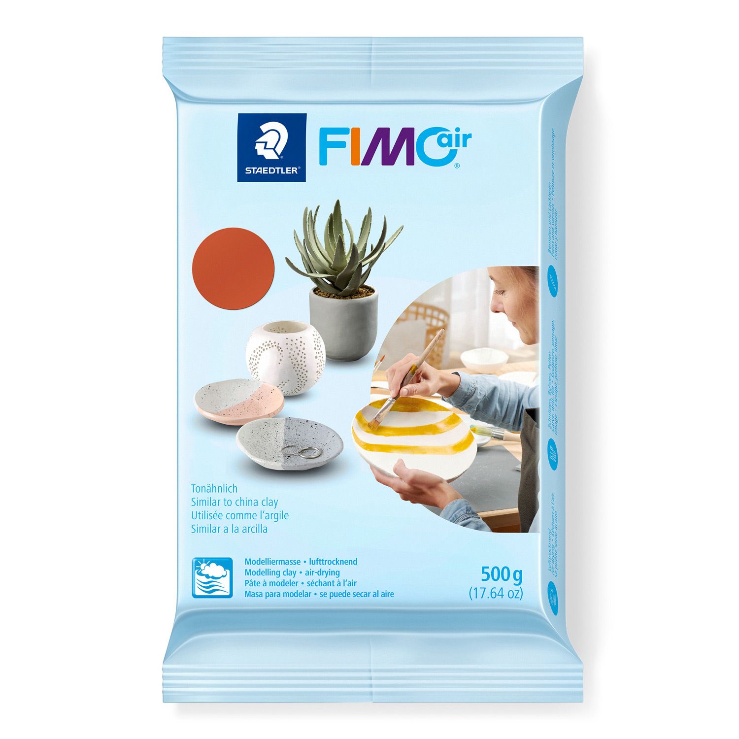 Arcilla para modelar FIMO Air 500gr, color terracotta