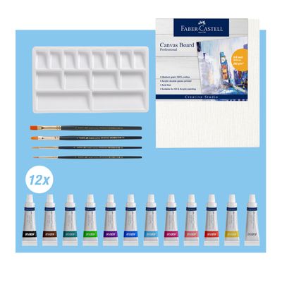 Pintura acrilica Faber Castell, Acrylic Painting Set