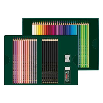 Lapiz Faber Castell Set Polychromos + Pitt Graphite Matt 50 pcs