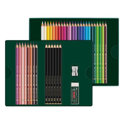 Lapiz Faber Castell Set Polychromos + Pitt Graphite Matt 40 pcs