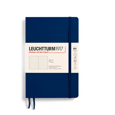 Cuaderno Leuchtturm1917 B6+ Softcover, Navy, Puntos