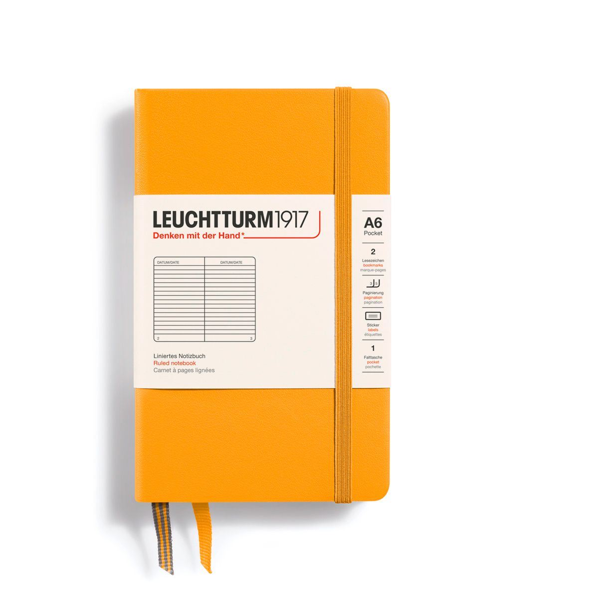 Cuaderno Leuchtturm1917 Pocket A6, Rising Sun, Líneas