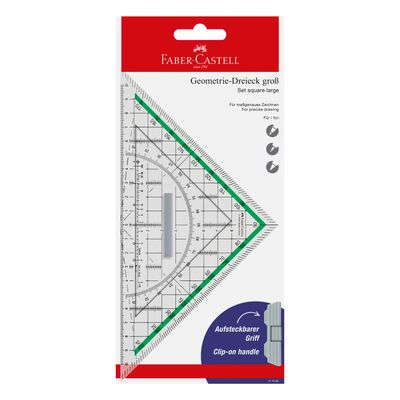 Escuadra Geometrica Faber Castell 20 cms (Geometrie-Dreieck)