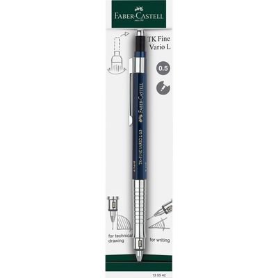 Portaminas Faber Castell TK-Fine Vario L 0.5 mm, Azul