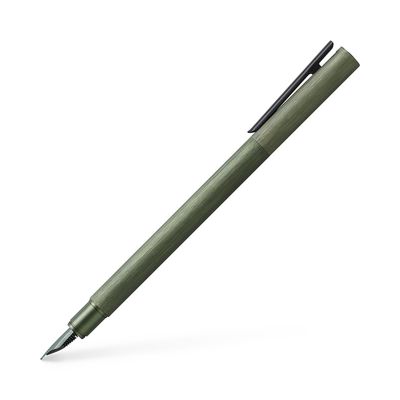 Pluma Fuente Faber Castell Neo Slim Verde Oliva M