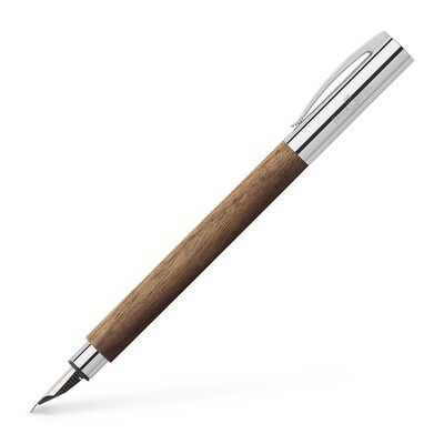 Pluma Fuente Faber-Castell Ambition Madera Nogal F