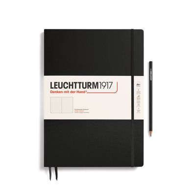 Cuaderno Leuchtturm1917 Master Slim A4+ Negro, puntos
