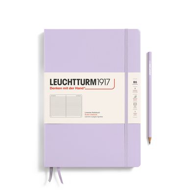 Cuaderno Leuchtturm1917 Composition B5 Tapa Dura, Lilac, rayas