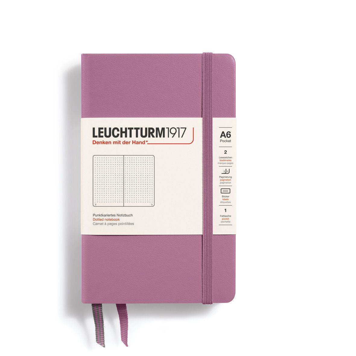 Cuaderno Leuchtturm1917 Pocket A6, Dusty Rose, Puntos