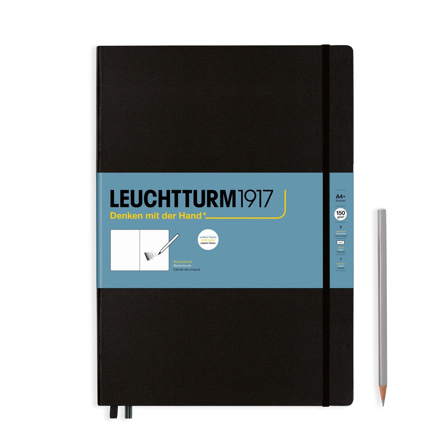 Cuaderno Leuchtturm1917 Sketchbook Master, color Negro
