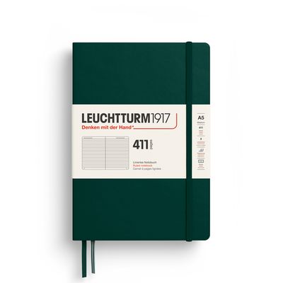 Cuaderno Leuchtturm1917 Medium 411, Forest Green, Lineas