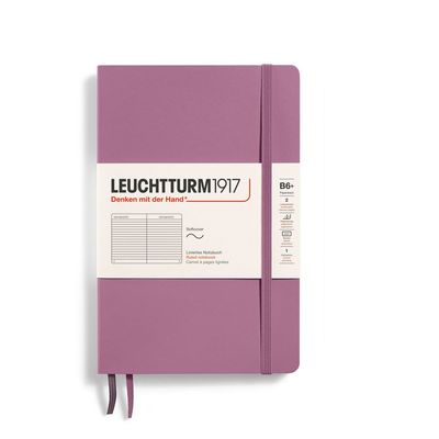 Cuaderno Leuchtturm1917 B6+ Softcover, Dusty Rose, Rayas