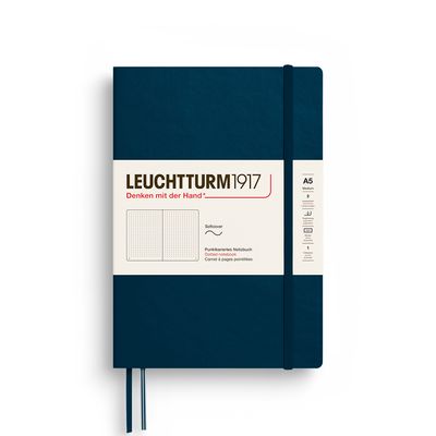 Cuadernos Leuchtturm1917 Medium A5 Softcover Deep Sea, Puntos