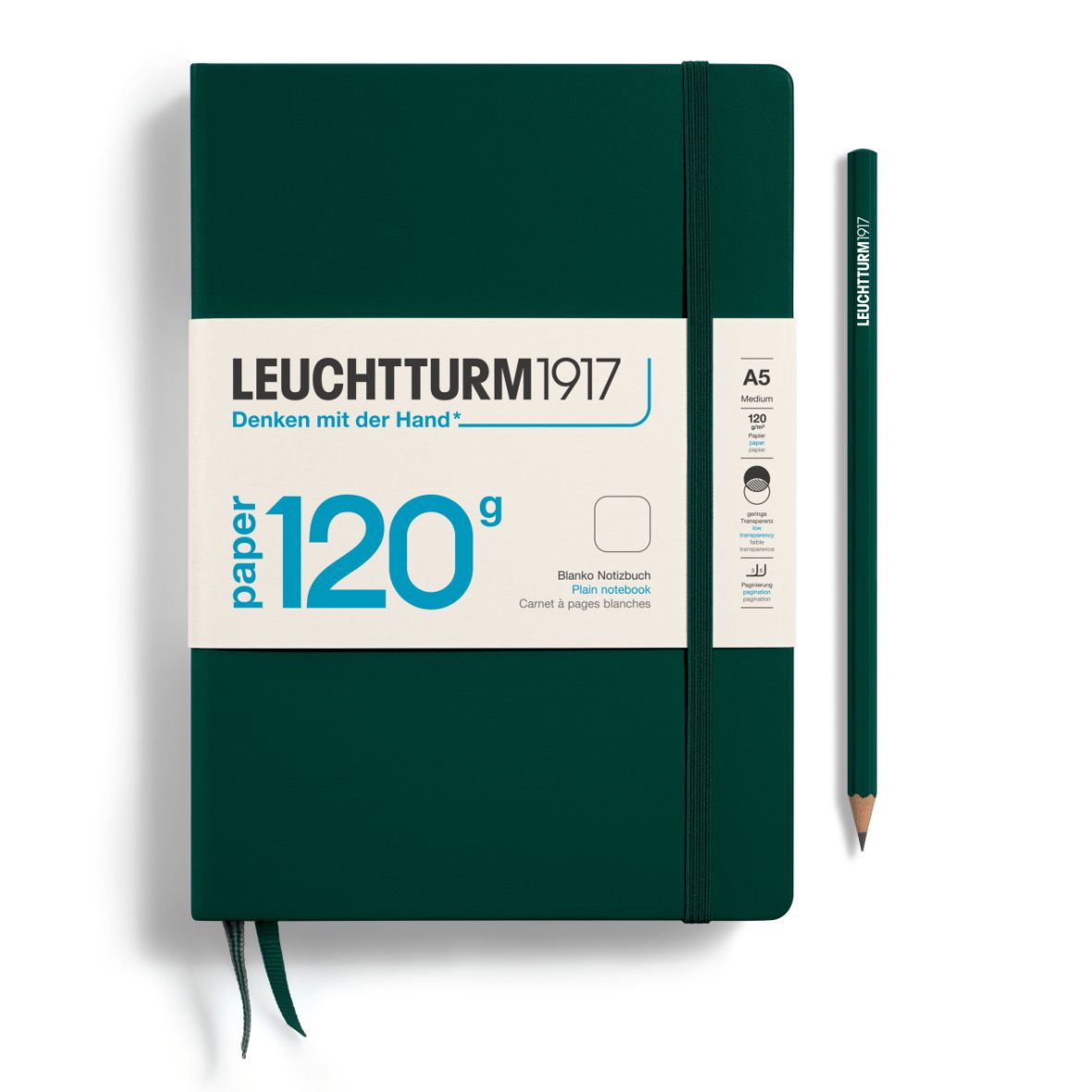 Cuaderno Leuchtturm1917 Edition 120G A5, Forest Green, Plain