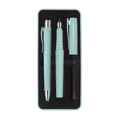 Juego de Escritura Faber Castell Poly Ball + Pen Carbic Blue