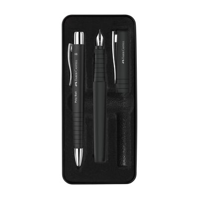 Juego de Escritura Faber Castell Poly Ball + Pen Black