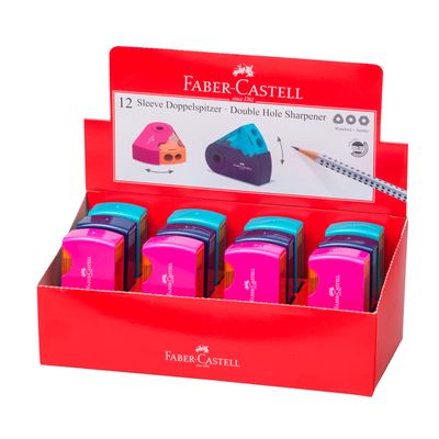 Sacapuntas Faber Castell Sleeve 2 Agujeros Trend-3