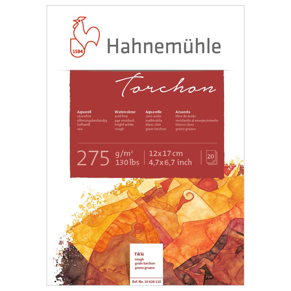 Block Hahnemuhle Torchon 275 gr., 12 x 17 cms