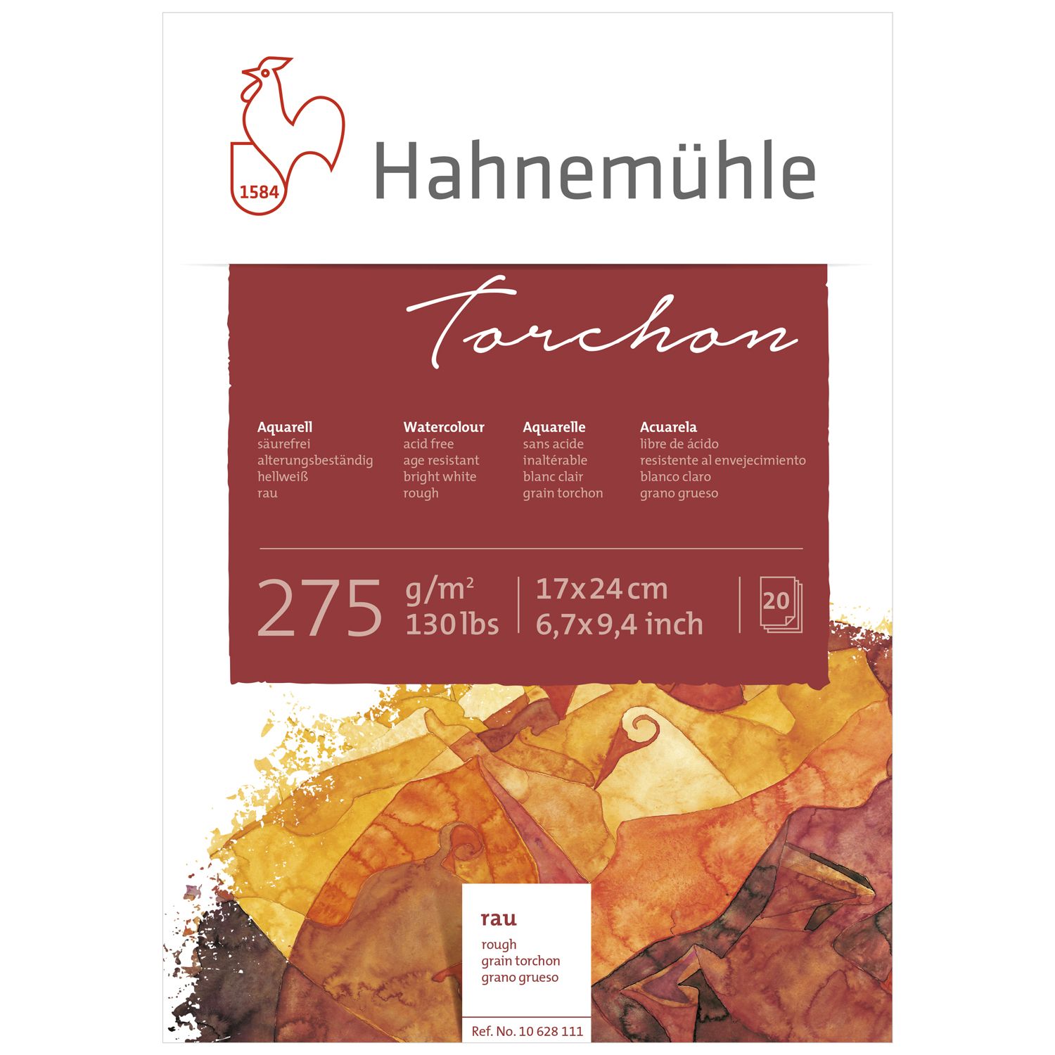 Block Hahnemuhle Torchon 275 gr., 17 x 24 cms