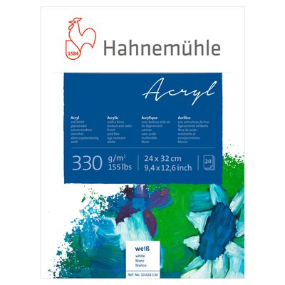 Block Hahnemuhle Acryl 330 gr. 24 x 32cms 20h