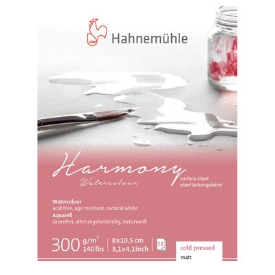 Block Hahnemuhle Harmony 300 gr. Cold Pressed, 8 x 10.5 Mini