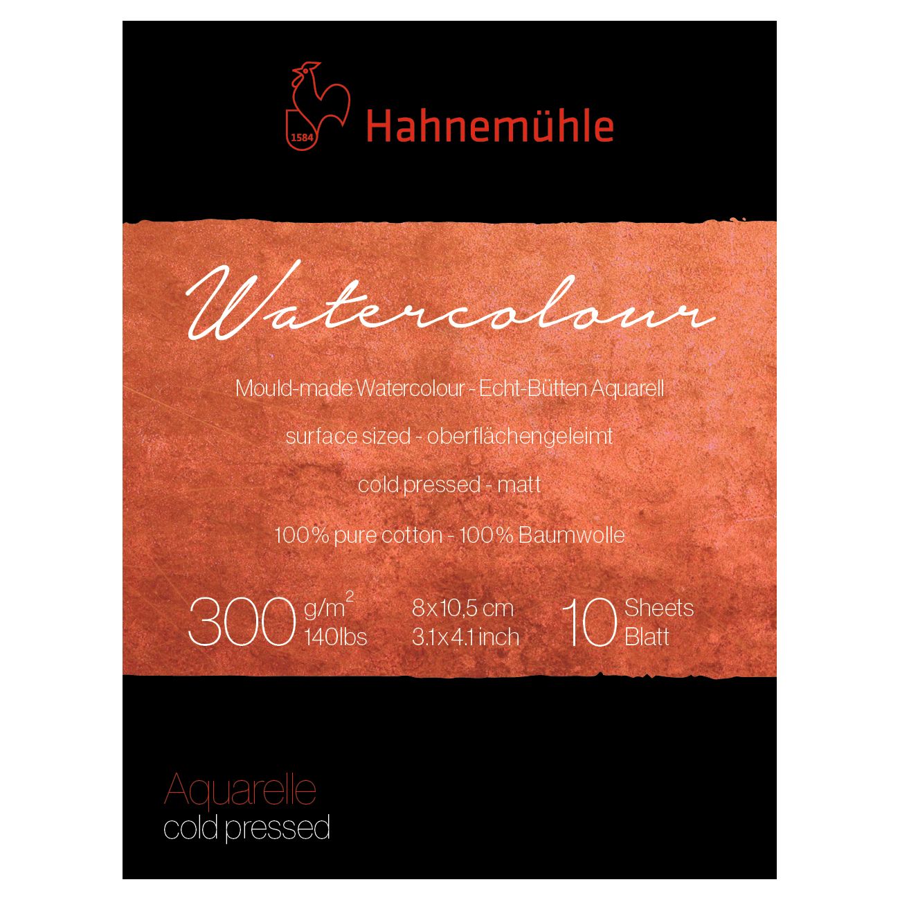 Block Hahnemuhle Collection 300 gr. grano fino, 8 x 10.5 Mini