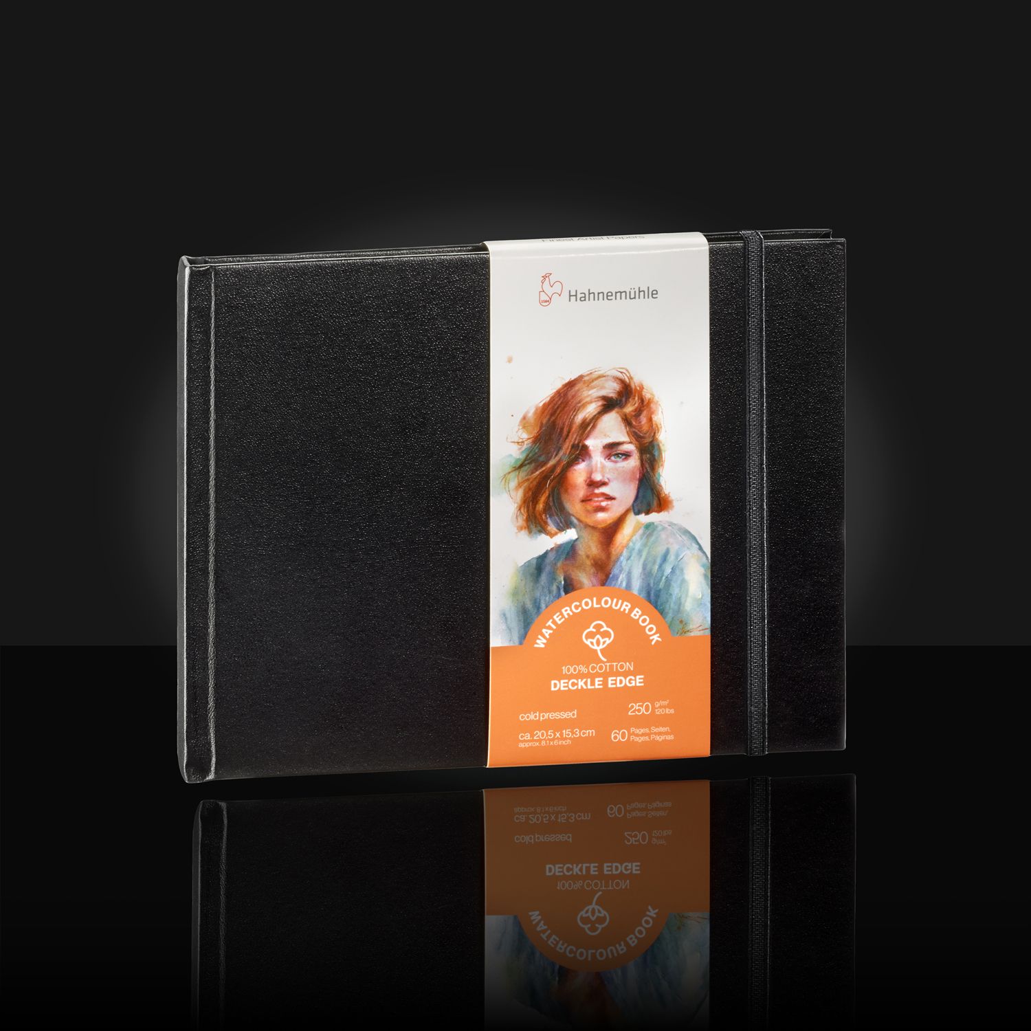 Cuaderno Hahnemuhle Watercolour Book Deckle Edge, 20.5 x 15.3 cms