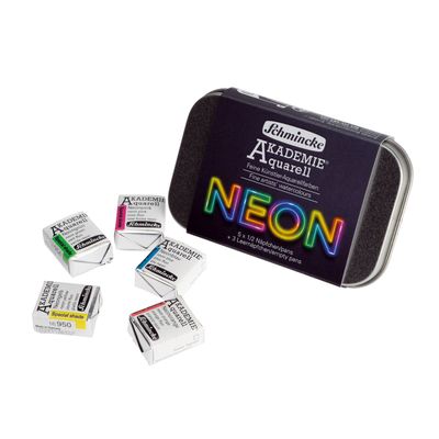 Acuarela Schmincke Akademie Neon 5 colores