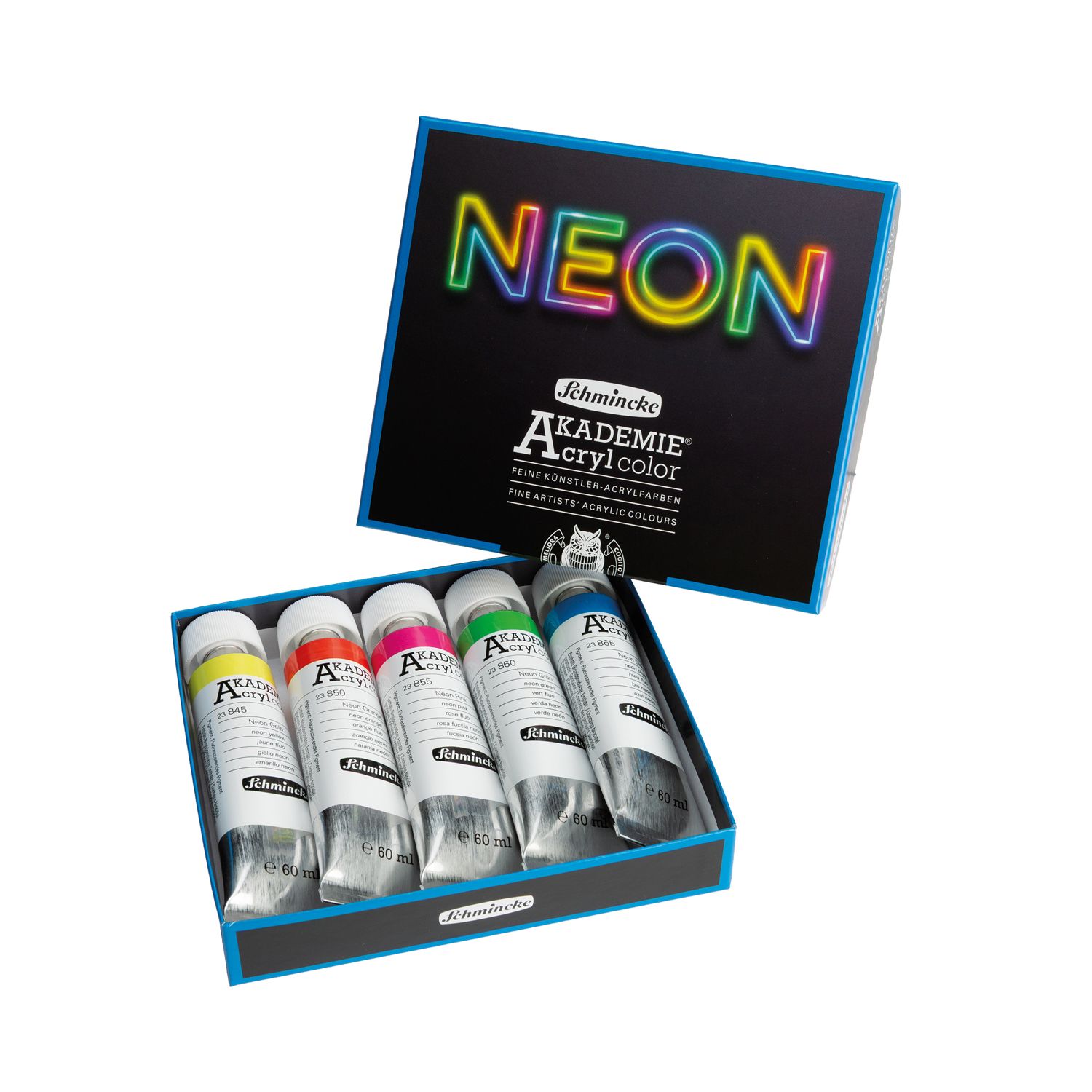 Pintura Acrilica Schmincke Akademie Acryl 5 colores Neon