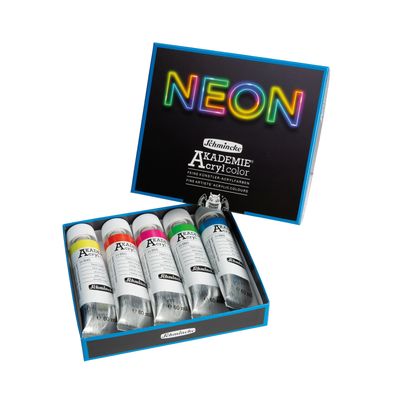 Pintura Acrilica Schmincke Akademie Acryl 5 colores Neon